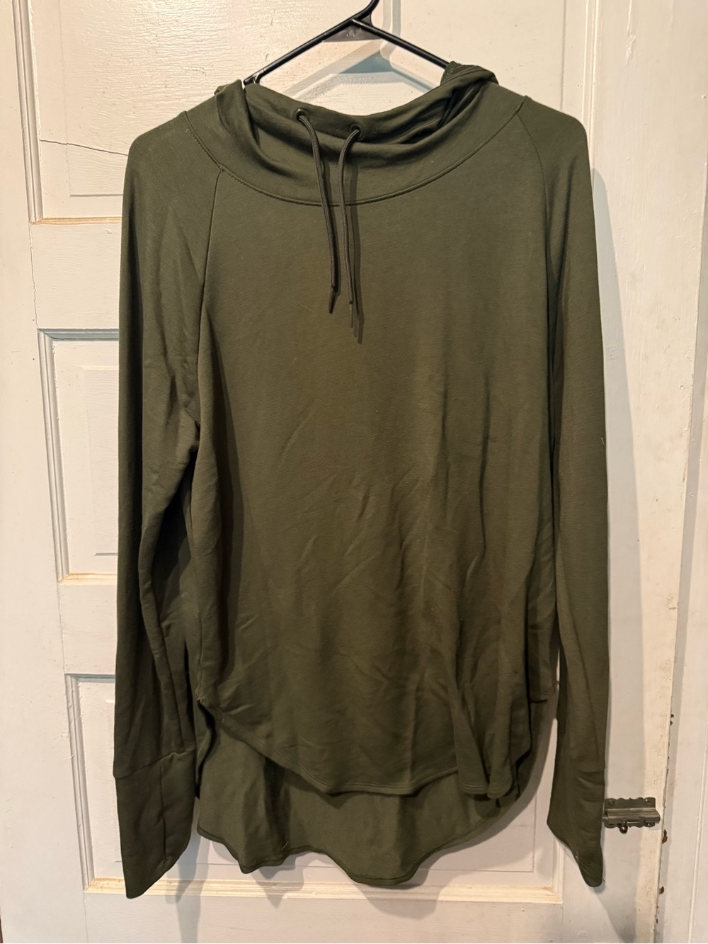 Athletic Works Olive Green Crewneck Hoodie Sweater